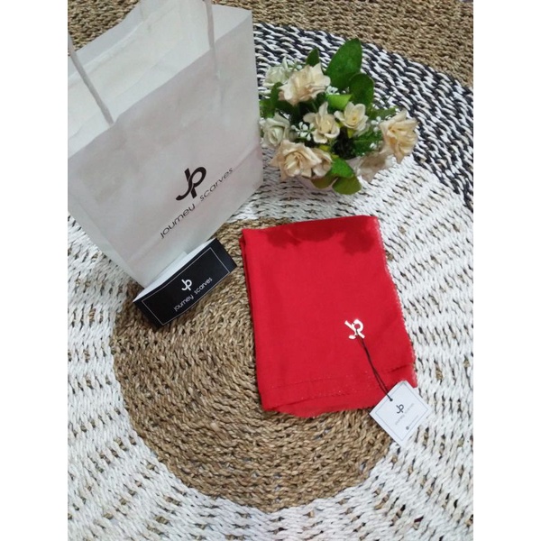 kerudung journey original polos voal merah