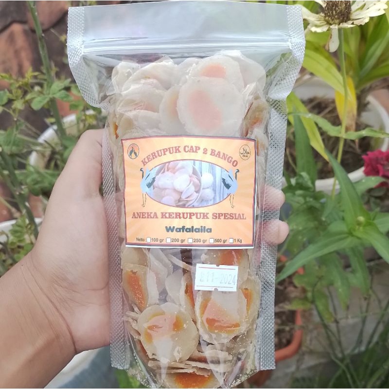 

Nycyta Home Kerupuk Telur Asin Spesial 200Gr Cap Dua Bango