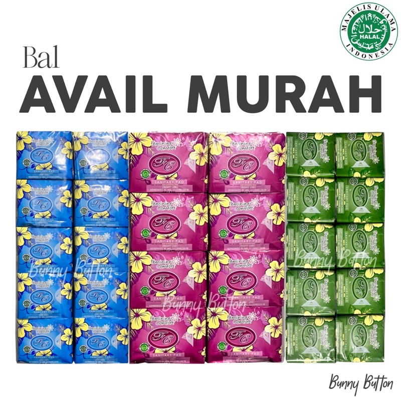 Jual [BAL] Pembalut Avail Pantyliner / Day Use / Night Use / Kombinasi