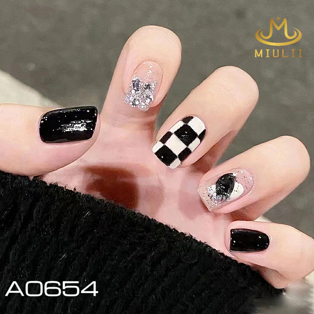 MIULII / KUKU PALSU A0654 / 24PCS / 3D / NAIL ART / CUTE / FREE LEM JELLY / KUTEK