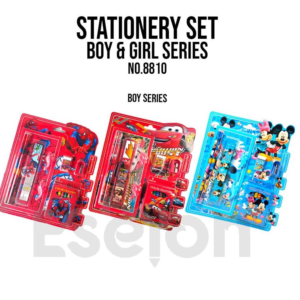 

ヮ Paket alat tulis 9in1 mewarnai/ Alat tulis set / paket alat tulis karakter / Stationery set 8810 ㅵ