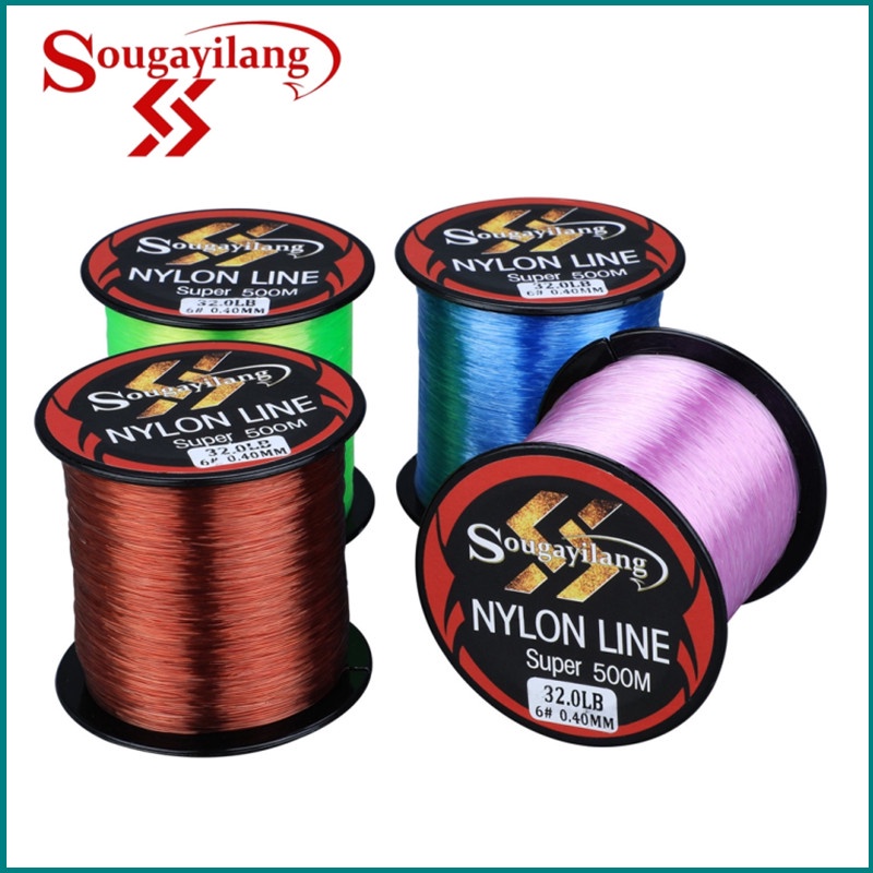 Sougayilang Senar Pancing 500m Pancing Nylon Pancing Senar Pancing Super Kuat For Joran Pancing