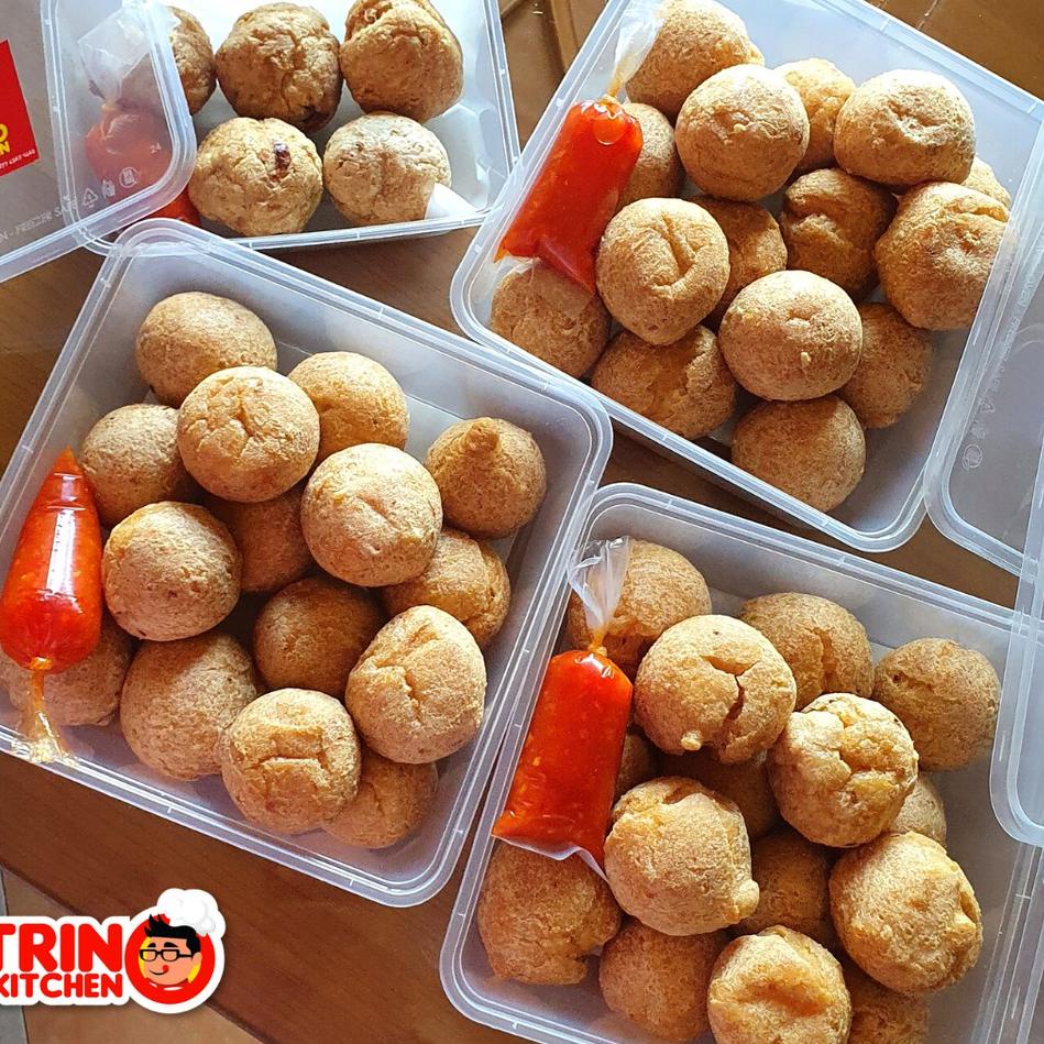 

➢Produk Premium 100% HALAL Bakso Goreng Ayam Udang Frozen - Trino Kitchen (Termasuk Saus Sambal) >1F