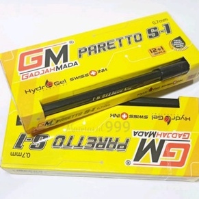 

12pcs pulpen semigel pareto hitam
