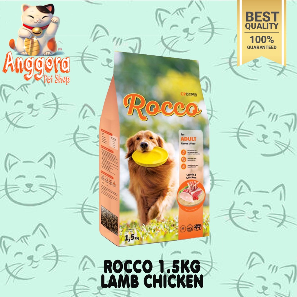 Makanan anjing murah Rocco Dog Food 1,5 Kg All Variant