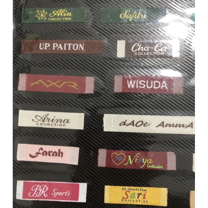 

Woven label baju