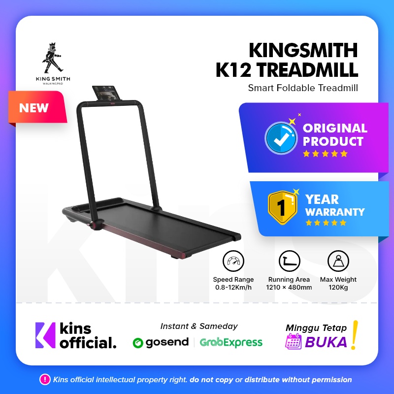 Kingsmith WalkingPad K12 Smart Folding 2 in 1 Running Treadmill