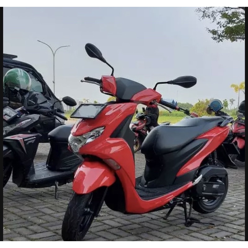 PROMO NEW Spion motor model Bmw polos Vario Scoopy beat pcx revo tangkai tanggung Honda universal HARGA SEPASANG KIRI KANAN