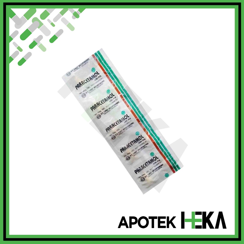 Paracetamol 500 mg First Medipharma Strip isi 10 Tablet - Obat Demam (SEMARANG)