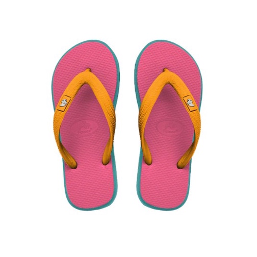 Sandal Fipper Kids Pink Punch Turquoise Yellow Carrot Original