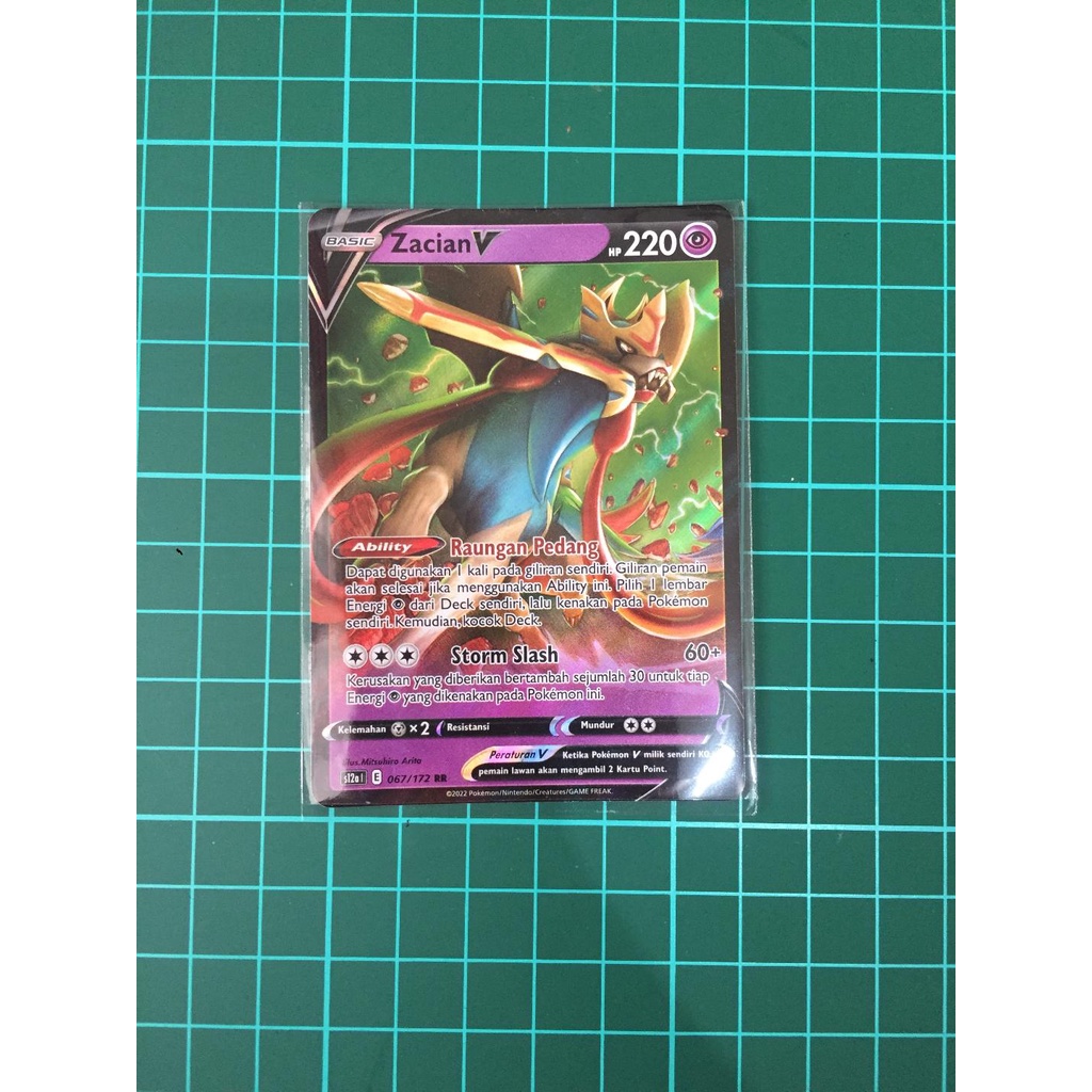 Zacian V RR 067/172 Kartu Pokemon TCG Indonesia
