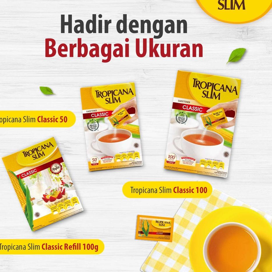 

[KODE PRODUK LCZNW6048] Tropicana Slim Sweetener Classic Refill 500gr - Pemanis untuk Bantu Batasi Gula