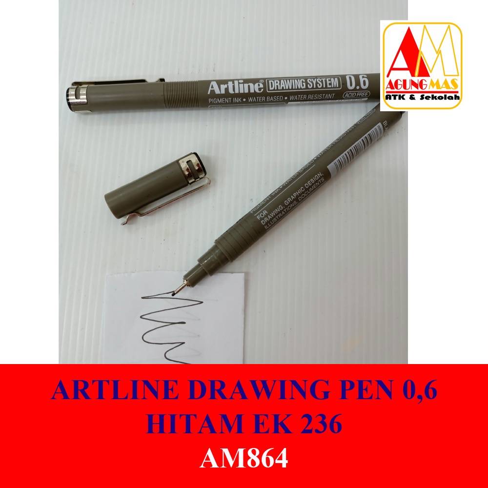 

ARTLINE DRAWING PEN 0,6 HITAM EK 236