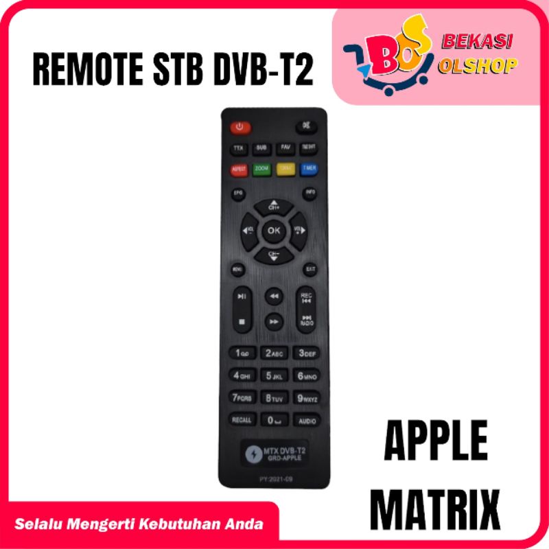 Remote Set Top Box DVB T2 Matrix Apple Remot