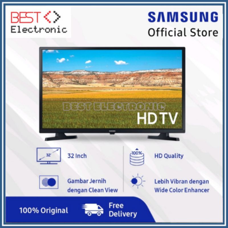 Led Tv Samsung 32 inch 32inch UA32T4001AK UA 32T4001 AK 32T T4001 Digital DVB T2 Garansi Resmi