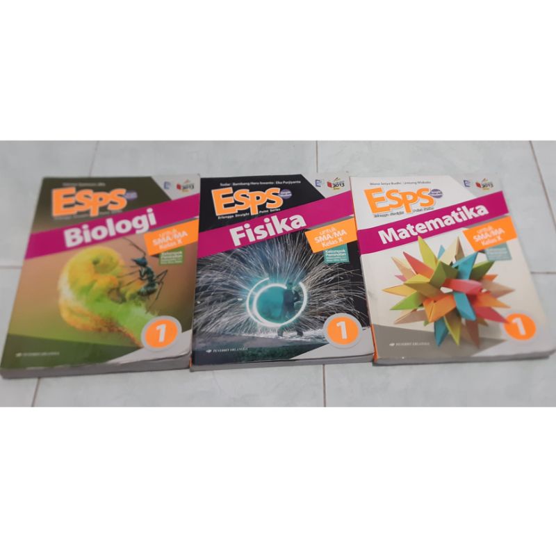 buku paket erlangga esps biologi fisika matematika IPA kelas 10 X SMA