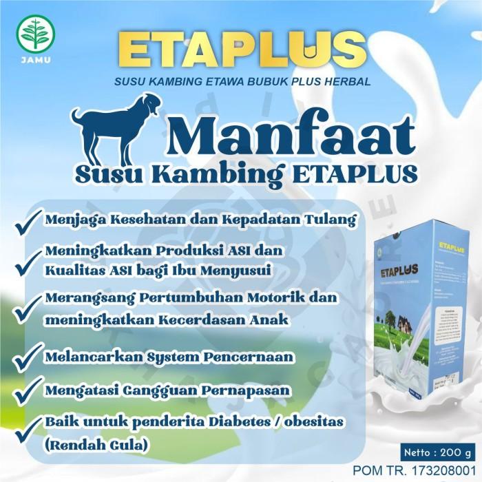 

Susu Kambing Etawa Bubuk Asli Original | Etaplus | Susu Kambing Herbal Best Seller