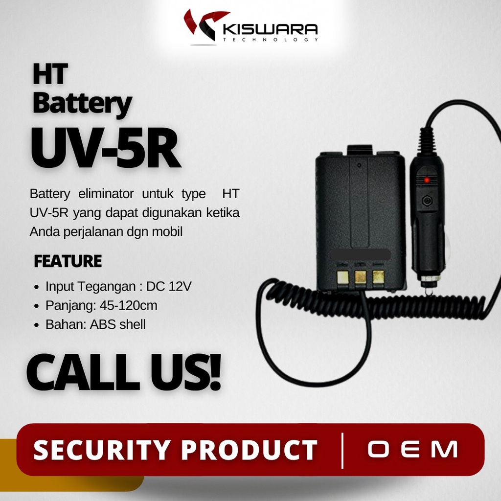 Battery Eliminator HT Baofeng UV-5R UV-5RA UV5-RE UV-5RC