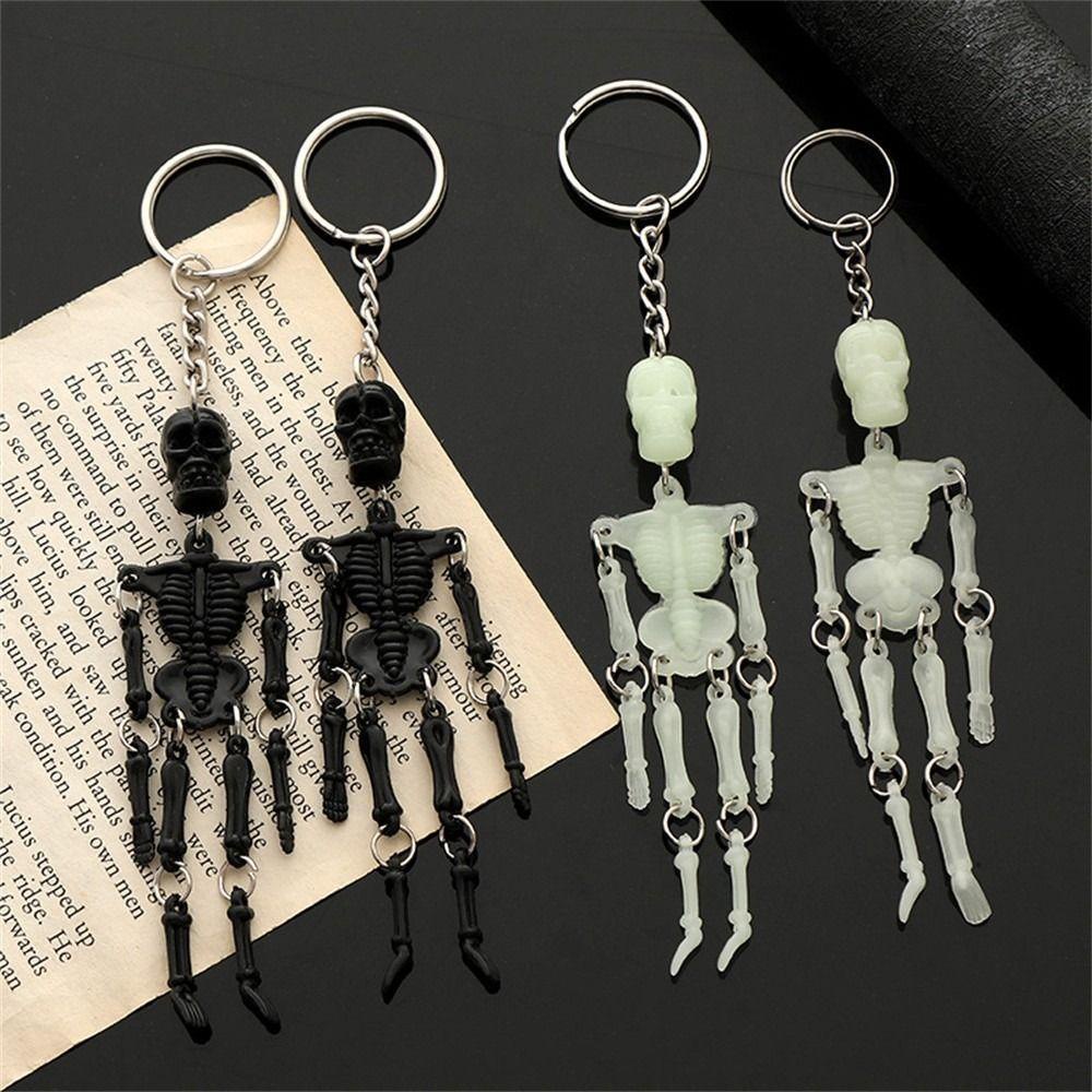 Agustina Gantungan Kunci Tengkorak Mewah Halloween Fashion Perhiasan Korea Punk Skull Car Keychains