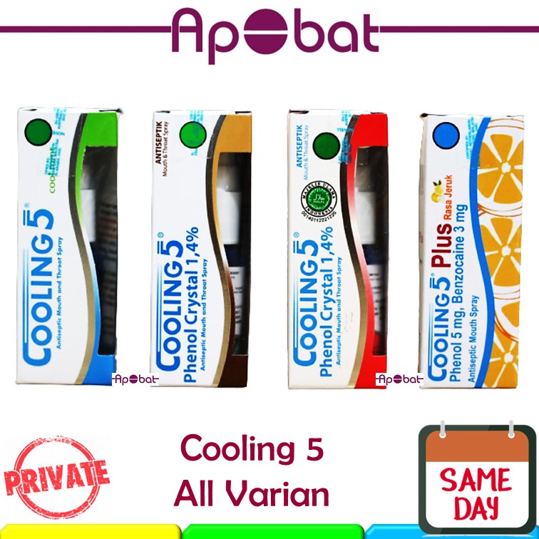 Jual ApObat Cooling 5 Five Mouth Spray Cool Mint Cooling5 Coling