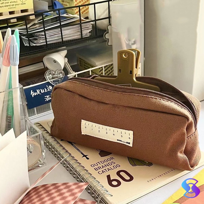 

Tempat pensil/tempat alat tulis gaya sederhana/pouch pensil/Tas travel-Suning Mall