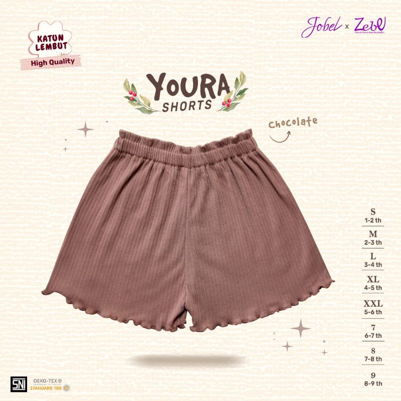 Jobel x Zebe Youra Shorts (1-9 tahun)
