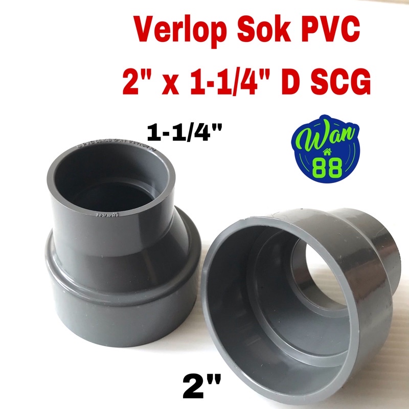 Verlop Sok PVC 2” x 1-1/4” D SCG / Reducer