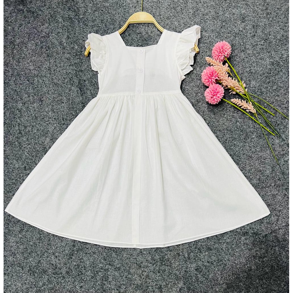 Jimmedy.id - Dress Anak Perempuan Imut Bahan Katun Untuk Umur 3 - 7 Tahun