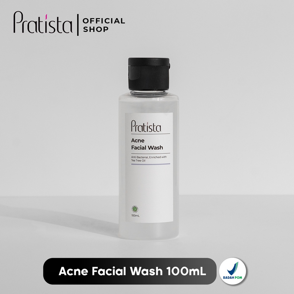 Pratista Sabun Jerawat Acne Facial Wash Pratista Skincare Sabun Muka Penghilang Beruntusan Jerawat Pembersih Wajah Ori BPOM