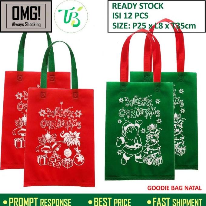 

BELANJA GOODIE BAG NATAL S 25X35X8CM TAS HARI RAYA BUKAN PAPER BAG RTGR66546R