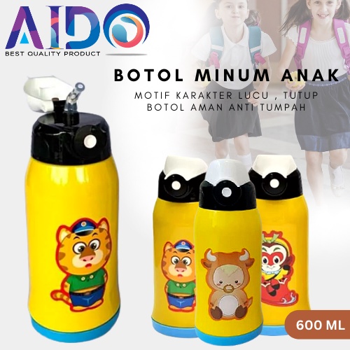 Botol Minum Anak Panas / Dingin 600 ml Vacuum Flask 6060