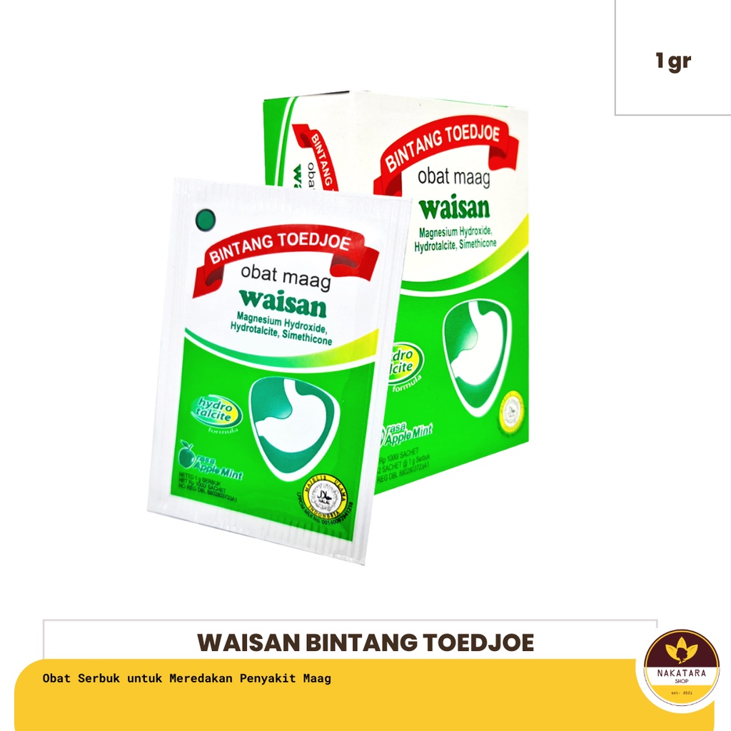 Jual Waisan Obat Maag Bintang Toedjoe Isi 10 Sachet Shopee Indonesia