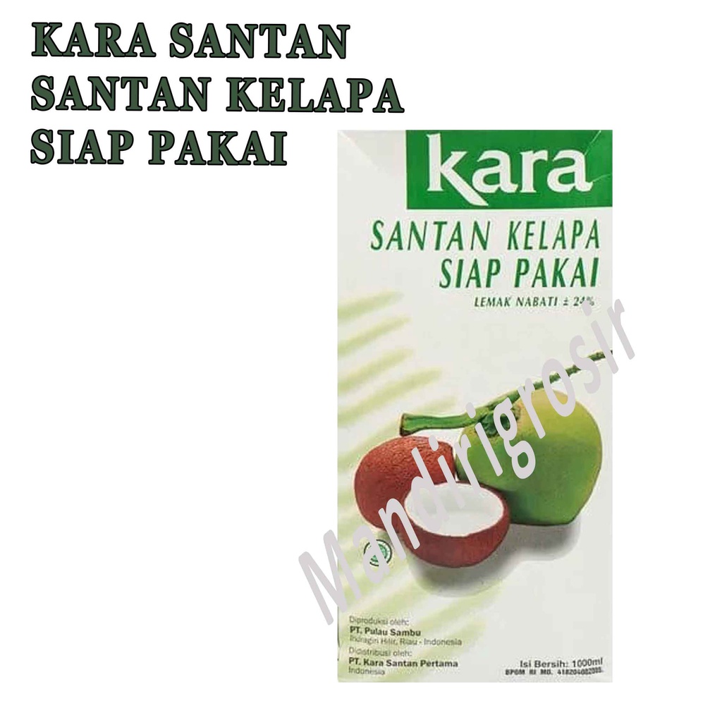 Santan Kelapa * Kara Santan * Santan Siap Pakai * 1000ml