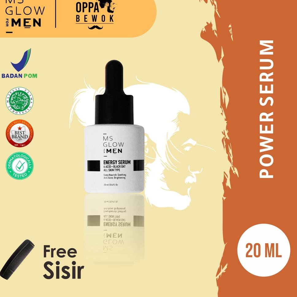 [KODE S0Z9G] [ ORIGINAL BPOM ] MS GLOW MEN ENERGIZER FACIAL WASH SKINCARE PRIA GLOW UP