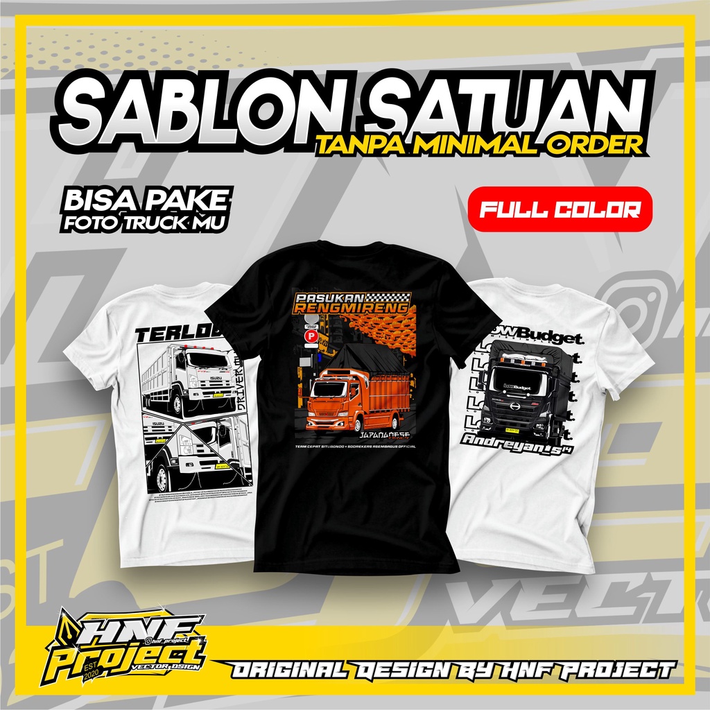 CUSTOM KAOS TRUCK MANIA FREE SETICKER