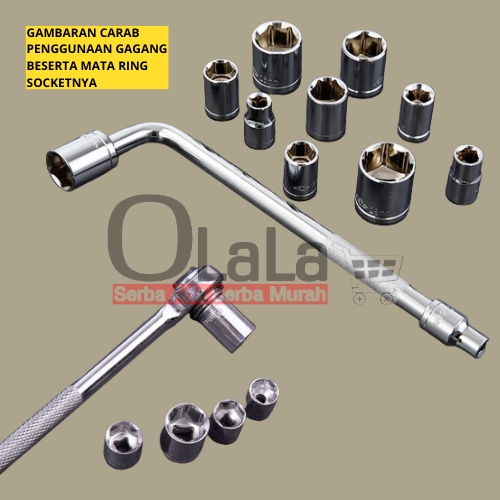 KUNCI SOCKET SET 10PCS JS-1010