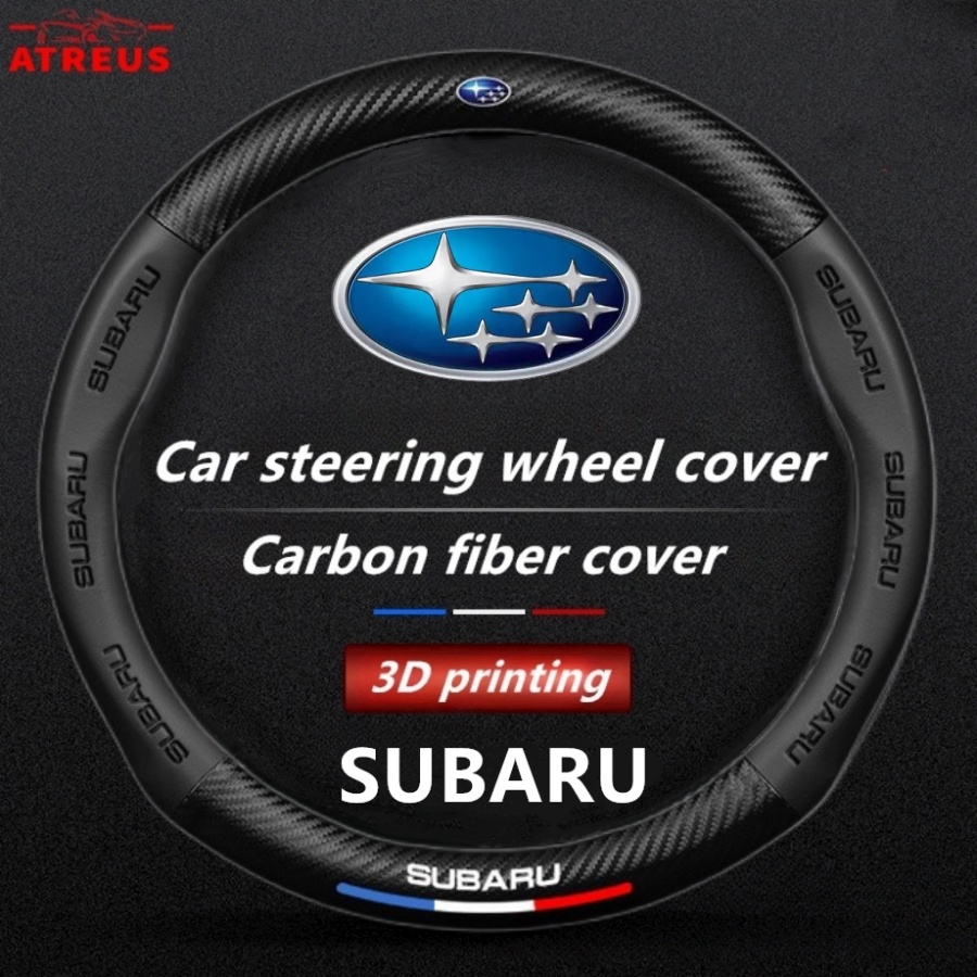 Subaru Sarung Setir Mobil Untuk Forester sk XV Impreza wrx sti Pedalaman Auto Steering Wheel Cover Pelindung Kemudi Interior Mobil Logo Printing 3D