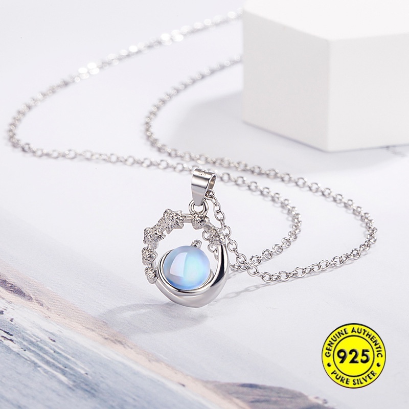 Pluto Kalung Wanita Fantasy Planet Klavikula Rantai Hadiah Untuk Pacar U1503