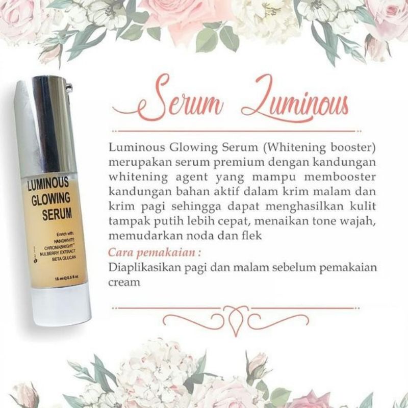 ( KEMASAN TERBARU)MS GLOW Serum Luminous Ms Glow Luminous Serum Ms glow Terbaru