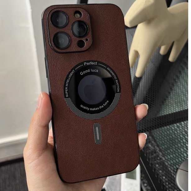 Casing Hisap Magnetik High-End untuk iPhone 13 12 14 Pro Max Anti-sidik Jari 12 ProMax Casing Soft Pelindung Anti Jatuh Kreatif dengan Film Pelindung Lensa Kamera