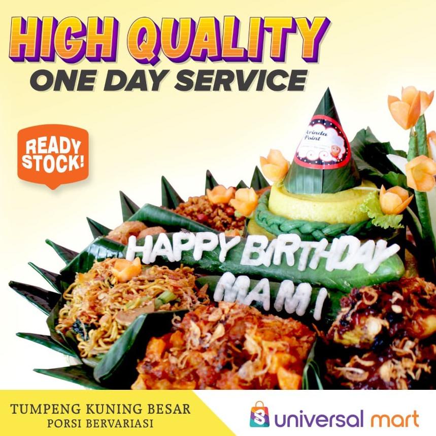 

(PROMO HTS86) Nasi Tumpeng Kuning Ukuran Besar Porsi Bervariasi ✪