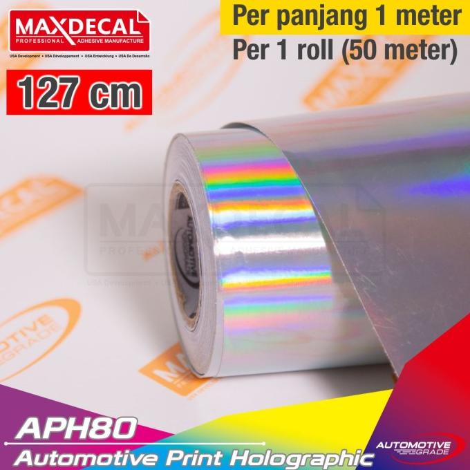 

MAX DECAL Holographic Mirror Chrome Vinyl Printable Solvent Meteran