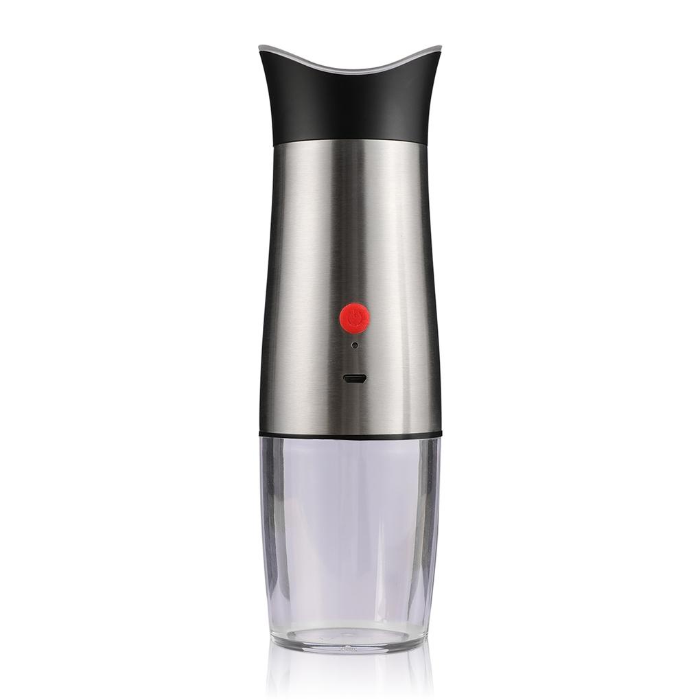 42v 140ml Stainless Steel Elektrik Salt Pepper Grinder Detachable Mill 1200mAh Alat Gerinda Baterai Lithium Dengan Lampu LED