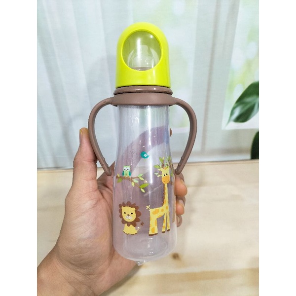 Botol Susu Berkualitas Baby Safe Dengan Pegangan/Karakter Lucu 250 Ml BPA Free  Dengan Standar Eropa JP 005