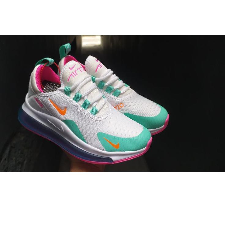 Harga Murah.. Nike Air Max 720 White Multicolor Peach premium quality FREE KAOS KAKI