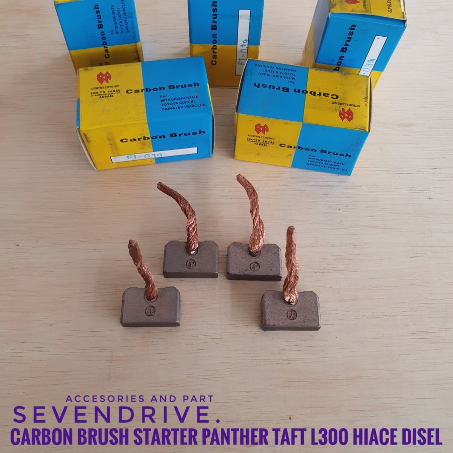 Arang Karbon Carbon Brush Dinamo Starter Panther L300 Hiace Diesel KAD 51 ST1