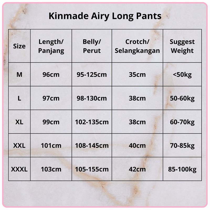 Kinmade Airy Long Pants | Celana Hamil