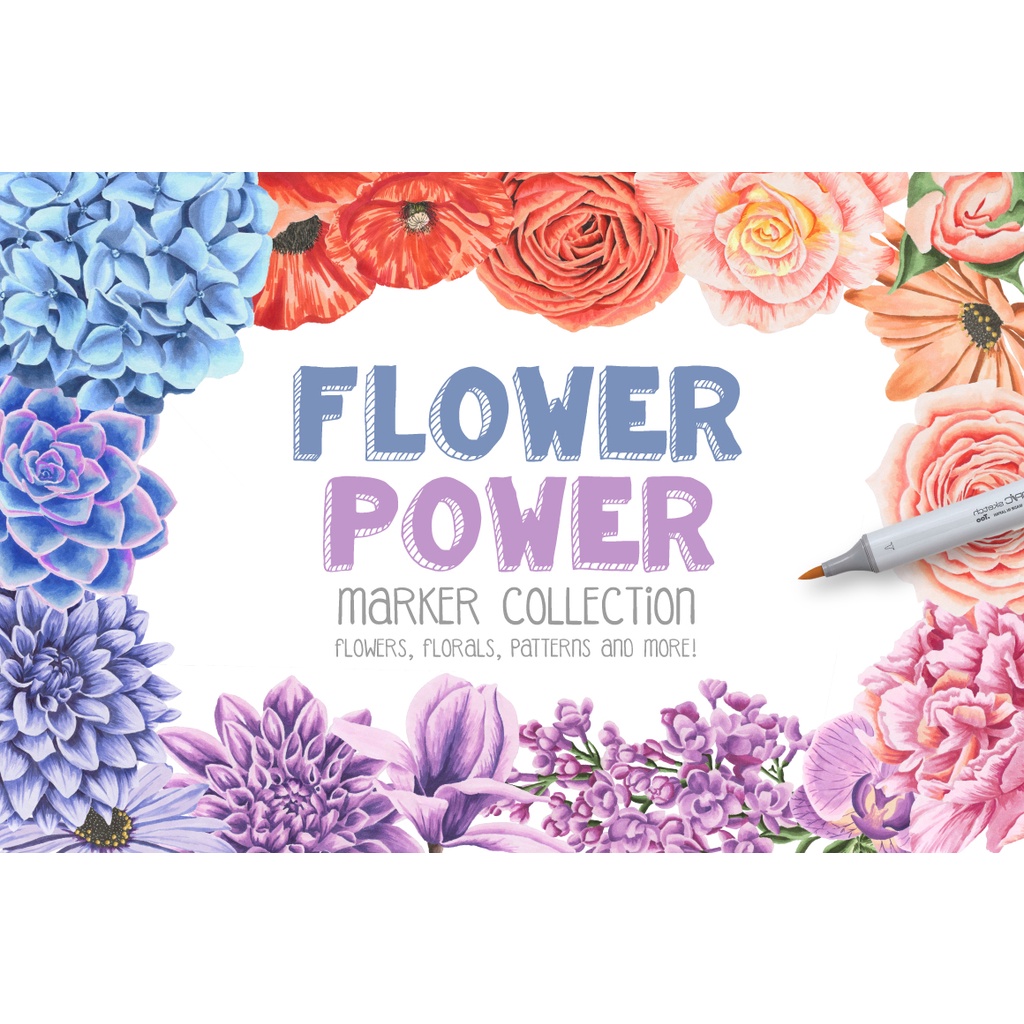 Flower Power Marker Collection