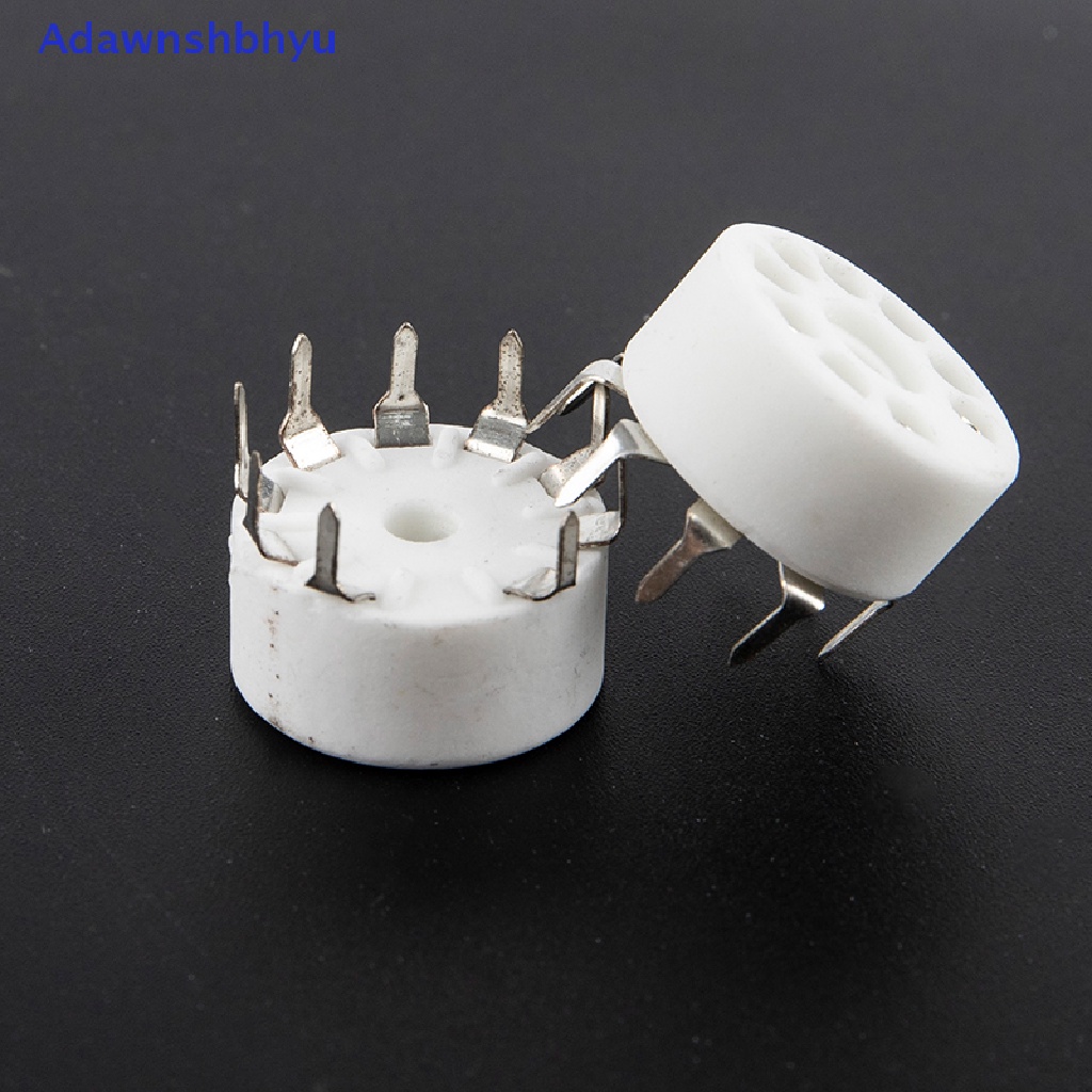 Adhyu 5Pcs Keramik 9pin B9A PCB Mount Tube Socket 12AX7 12AT7 Hifi Audio Vintage AMP ID