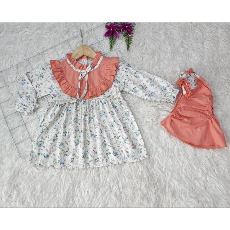 gamis bayi perempuan Set Gamis + hijab Baby girl